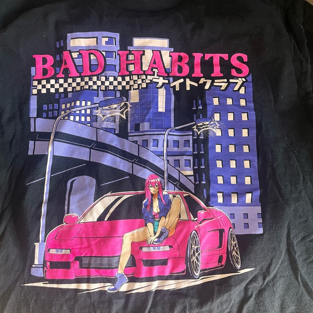 Bad Habit Black Graphic Tee